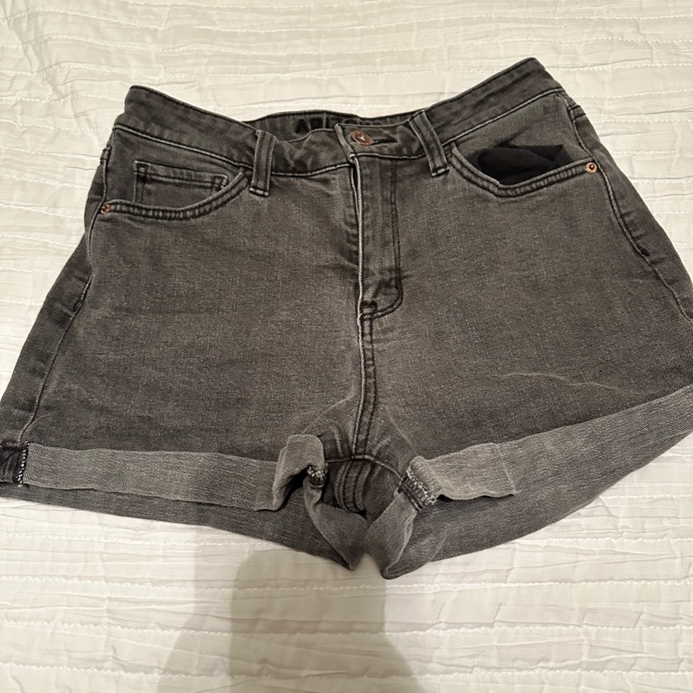 black Arizona denim shorts